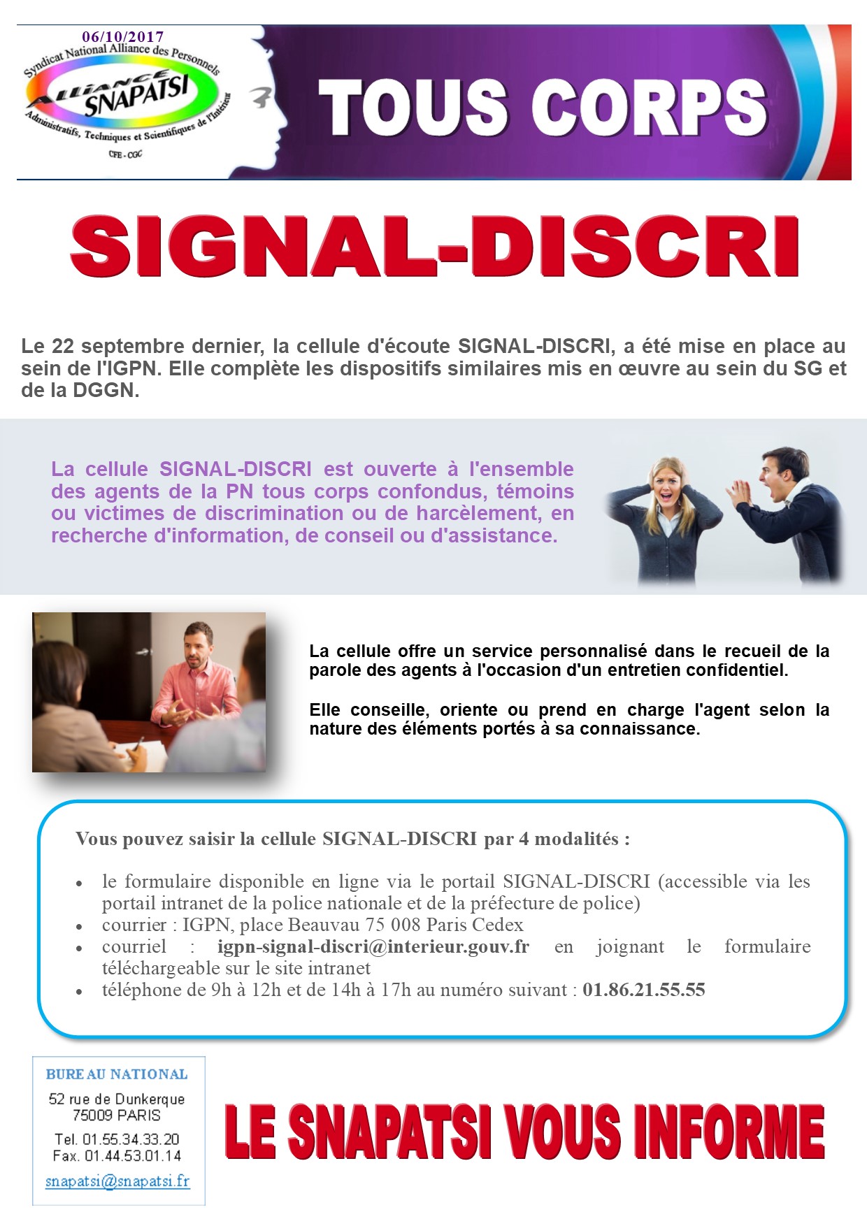Signal DISCRI